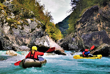 Packrafting Soca