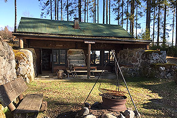 Hütte meisten Gentnö / Lake Asnen, Schweden