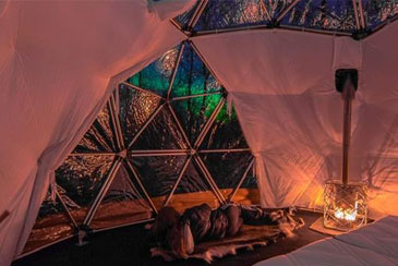 Hundeschlitten Camp Aurora Dome