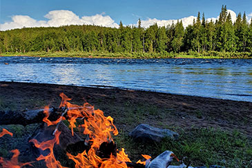 Lappland Lagerfeuer
