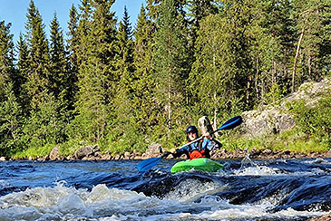 Wildwasserkajak Schweden